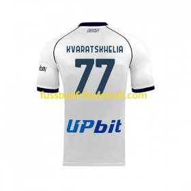 Fußballtrikots SSC Napoli Khvicha Kvaratskhelia 77 2023-2024 Kurzarm Auswärts-trikot kaufen